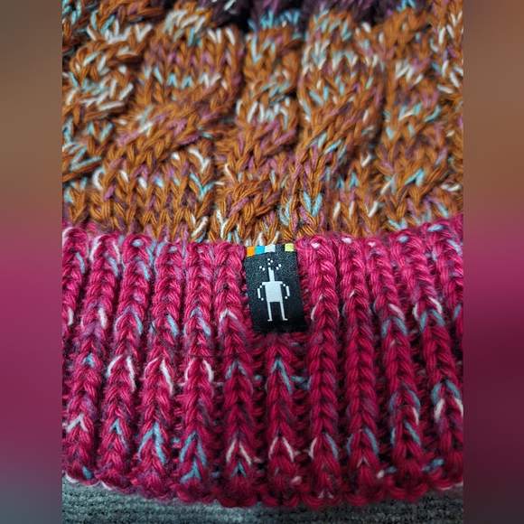 Smartwool Isto Retro Wool Blend Beanie Hat Monument Orange. - Picture 3 of 7